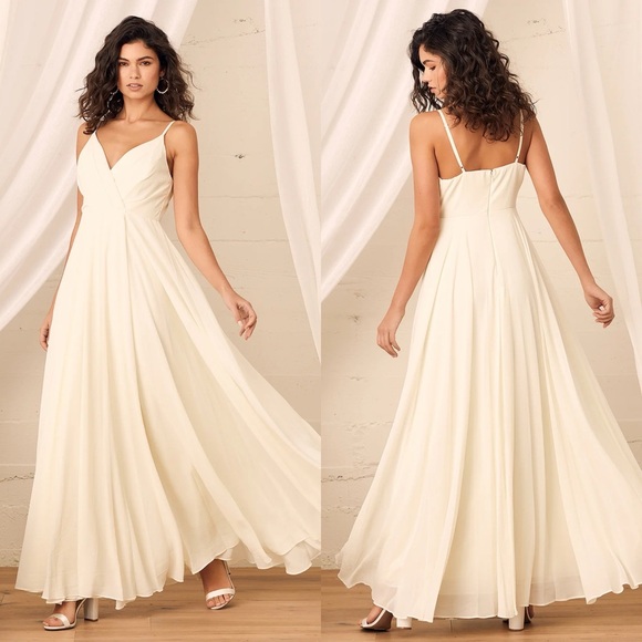 Lulus Dresses & Skirts - Lulus | All About Love Cream Maxi Dress